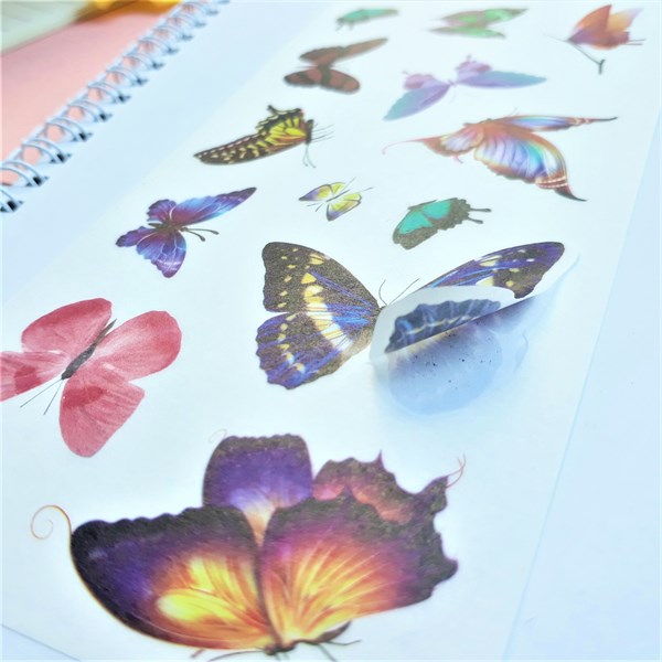 Bộ 6 Tấm Sticker Dán Trang Trí - Con Bướm