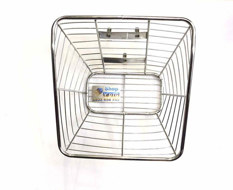 Rổ Inox Gắn Xe Wave Lớn