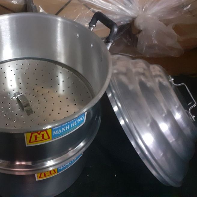 Chõ hấp xôi, chõ đồ xôi SIZE 36 NHÔM MẠNH HÙNG /HẤP THỰC PHẨM đồ 9, 10 cân gạo