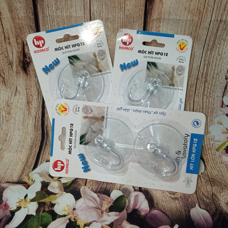 Combo 2 Móc Hít Tường Loại Lớn