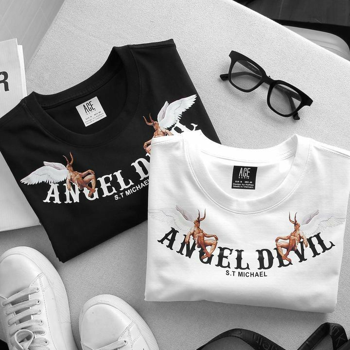 Áo thun TAY NGẮN Angel Devil (TAY LỠ IB)