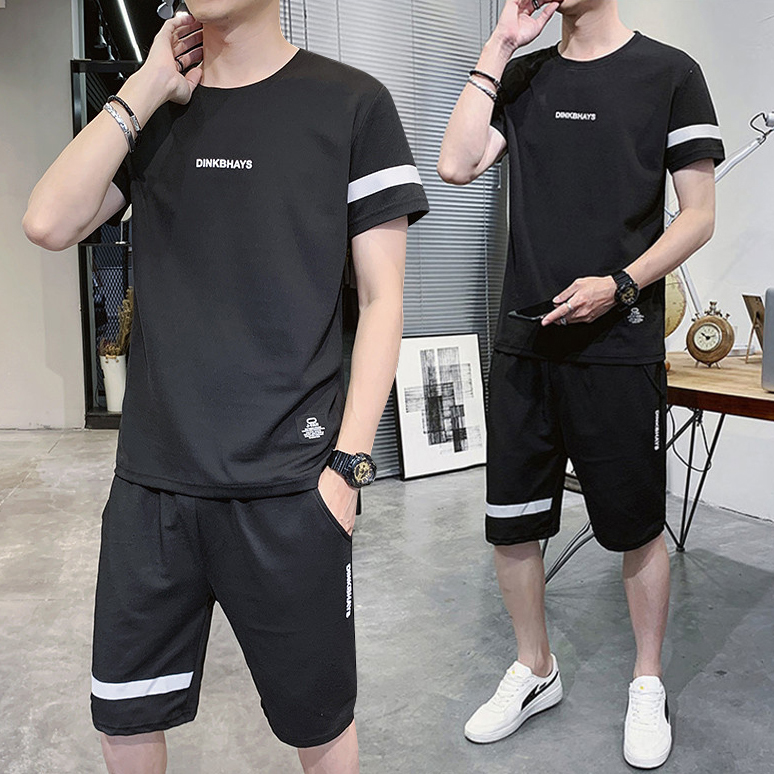 [ Hoàn Tiền Max ] Set Bộ Quần Áo Thun Nam Ngắn Họa Tiết DINKANFKS Phong Cách Thời Trang Trẻ Trung Cá Tính Blue Monday MEN QA 120