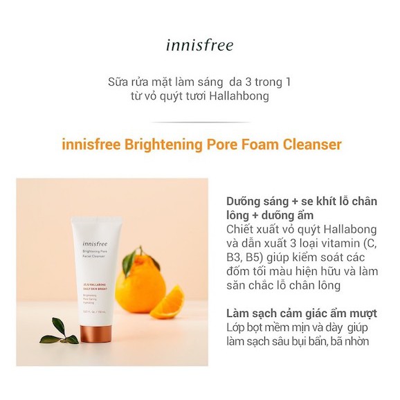 [Mẫu Mới] Sữa Rửa Mặt Innisfree 150ml Đủ Loại [Bija - Volcanic - Green Tea]