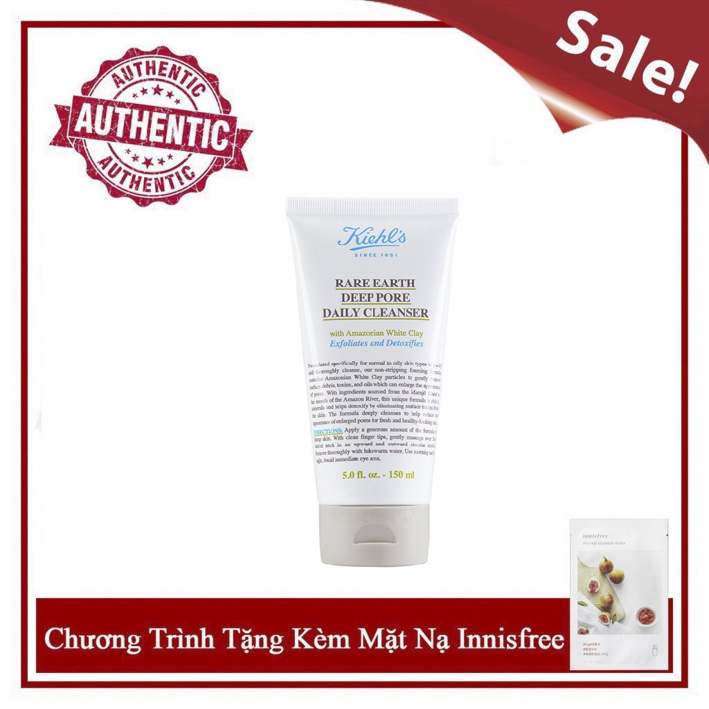 [Date 2022] Sữa rửa mặt đất sét Kiehl’s 150ml