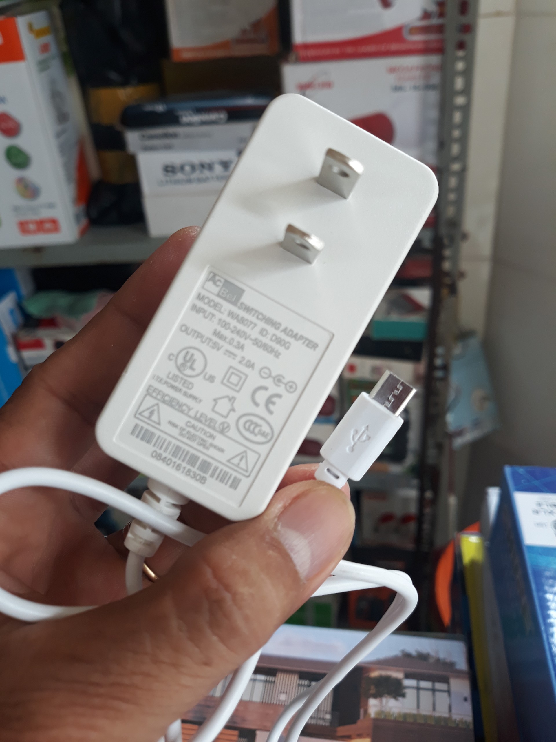 Nguồn Camera IP ACBEL 5V - 2A Chui Micro Dùng Cho Yoosee, Imou, Ezviz