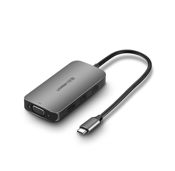 Cáp USB Type C sang VGA, Hub USB 3.0 - Ugreen 50210