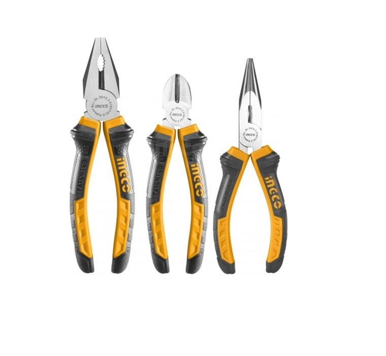 Bộ 3 kềm răng,cắt và nhọn Ingco HKPS08318