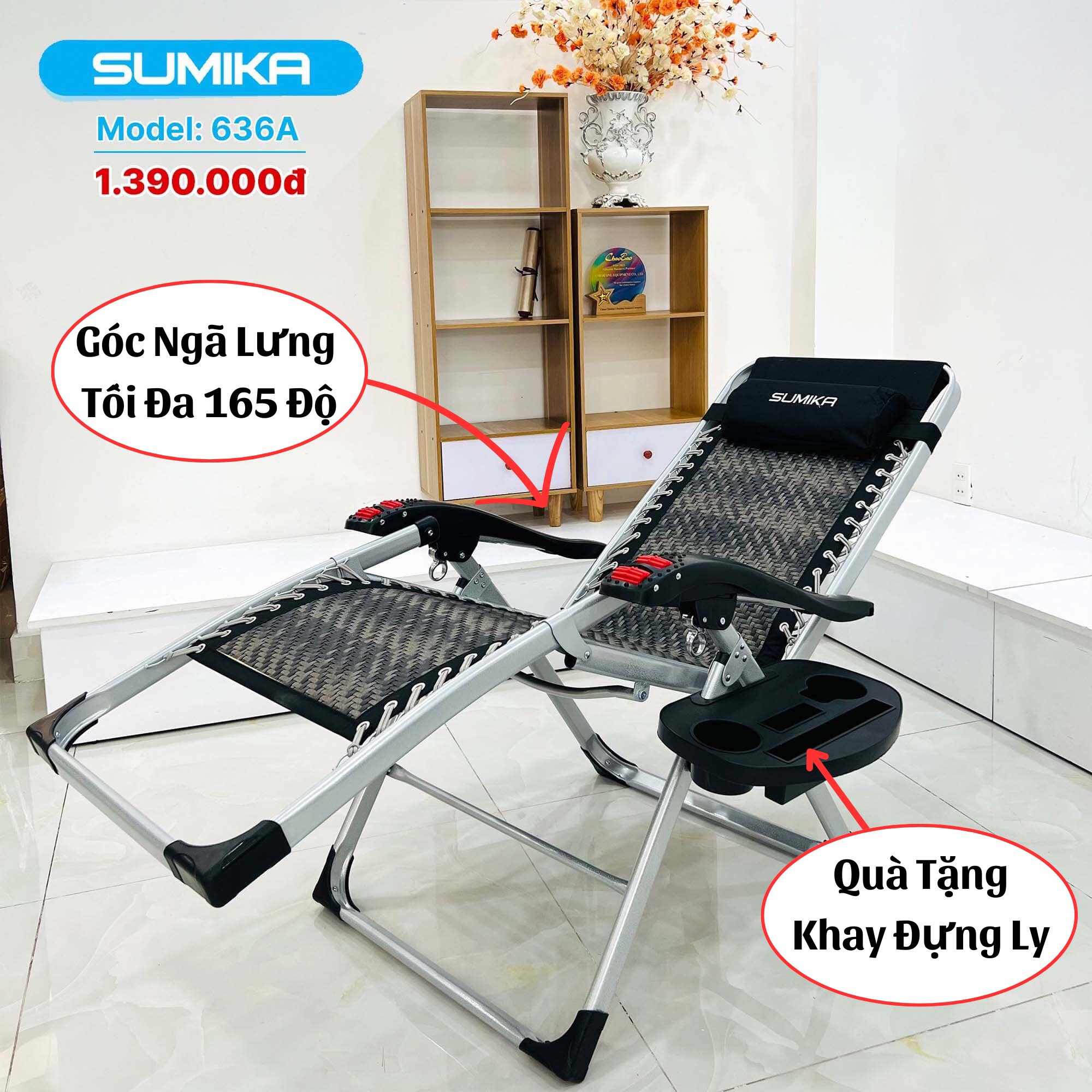 GHẾ THƯ GIÃN SUMIKA SK636A .
