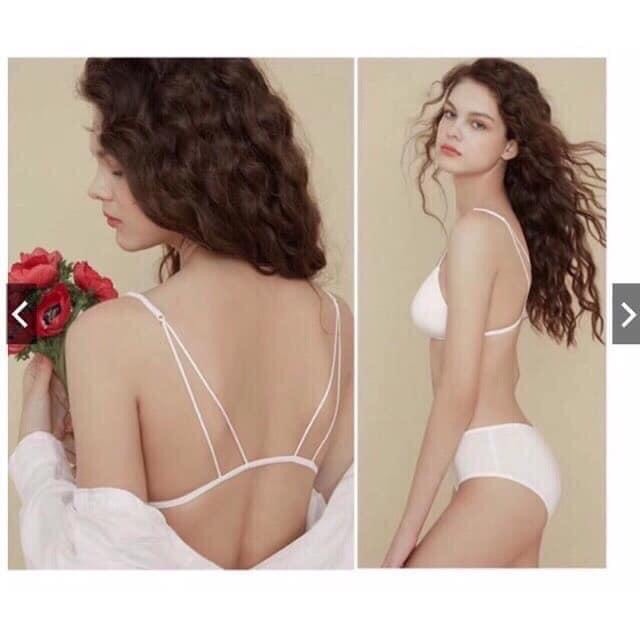 Bra khuy cài trước dây mảnh sexy
