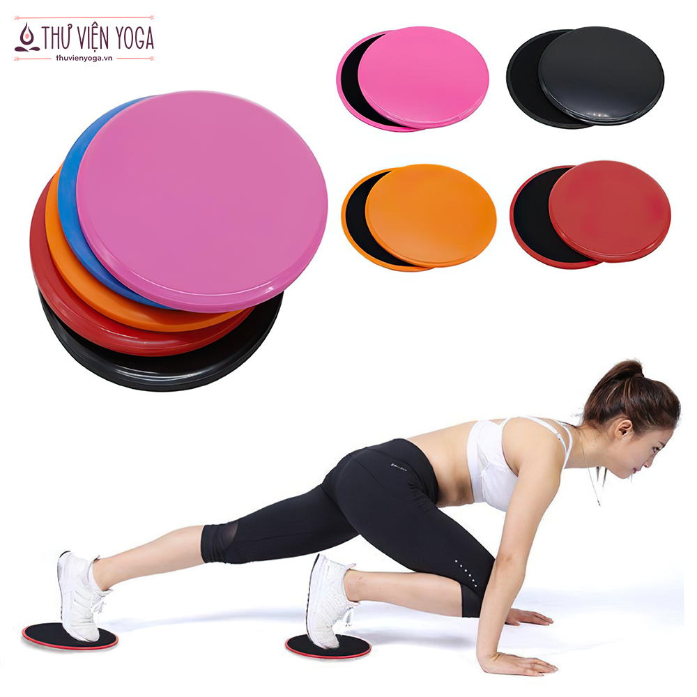 Đĩa trượt Yoga - Tăng cường thể thực - Đường kính 17.8cm 7.0in