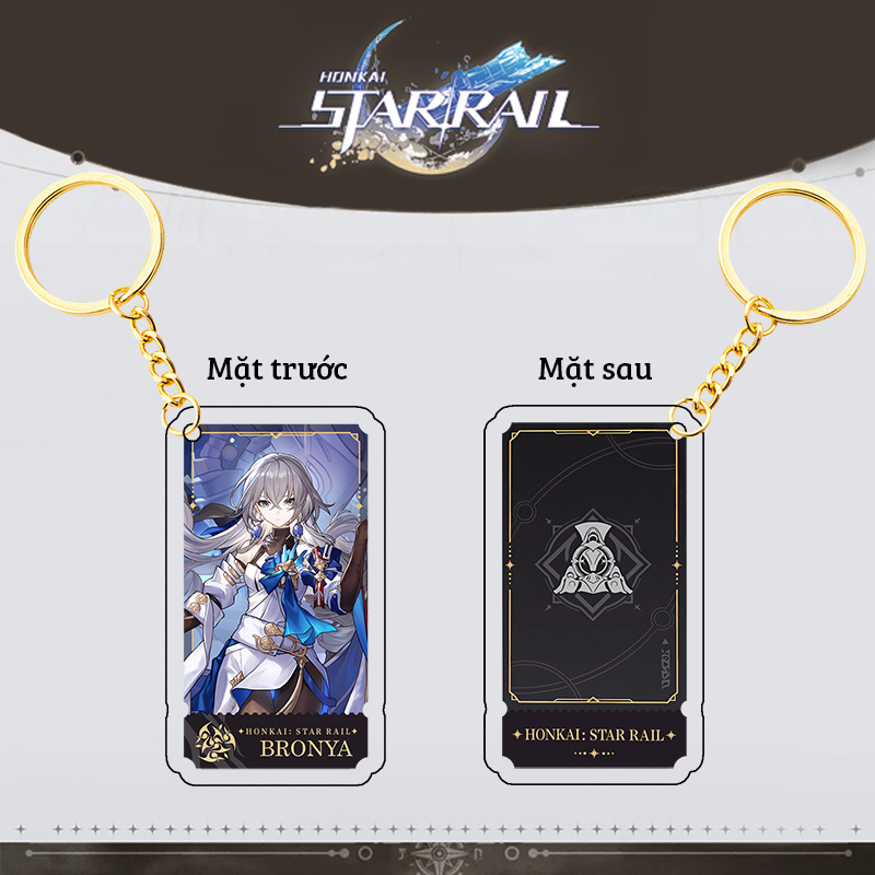 [29 mẫu] Móc khóa mica game Honkai: Star Rail - Mẫu 2 (Loại cao cấp - Hình in ép giữa 2 mặt mica) [T69 Shop]