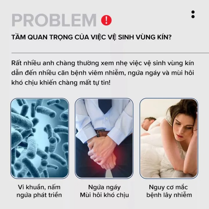 Dung dịch vệ sinh nam Bergami 130ml