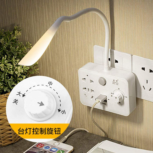 (Nhập FAB21H giảm 10%) ổ điện kèm đèn ngủ cảm ứng đa năng ( cắm điện, sạc điện thoại, kiêm đèn ngủ cảm ứng)