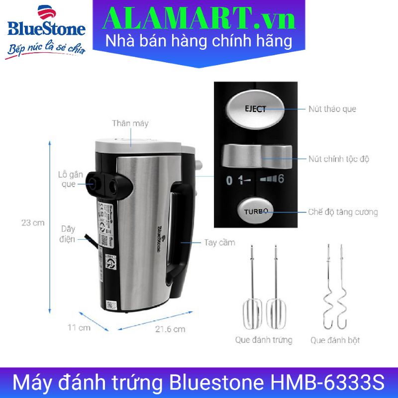 Máy đánh trứng Bluestone HMB-6333S