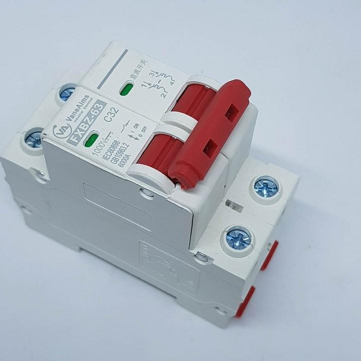 Bộ ngắt mạch 1 CHIỀU CB DC 1000V 2P 32A