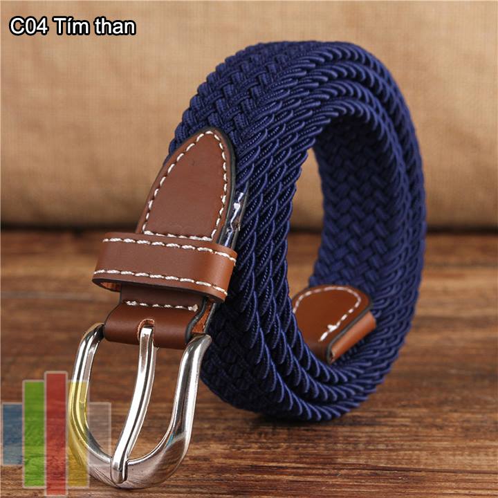 Thắt lưng vải dù co giãn nữ bản nhỏ kc24