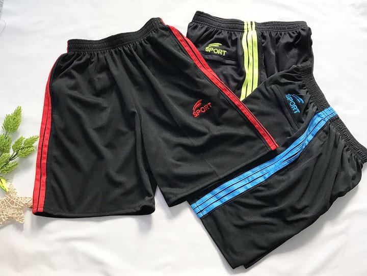 [HCMC] men's tight shorts 55kg - 60kg soccer football shorts home sports 3 stripe elastic-qn46
