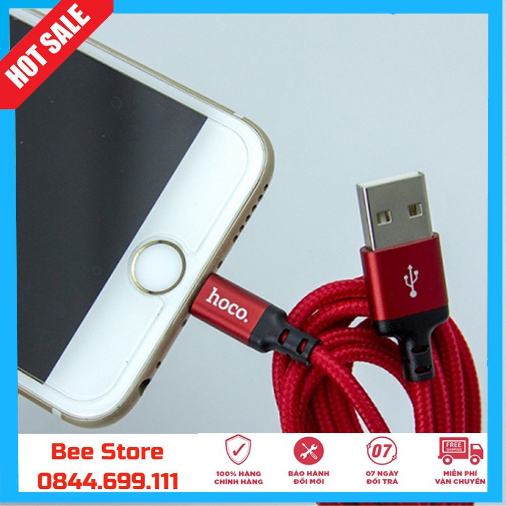 Cáp sạc iphone  Hoco X14, dây sạc chân Lighning dài 1m, 2m - Beetech