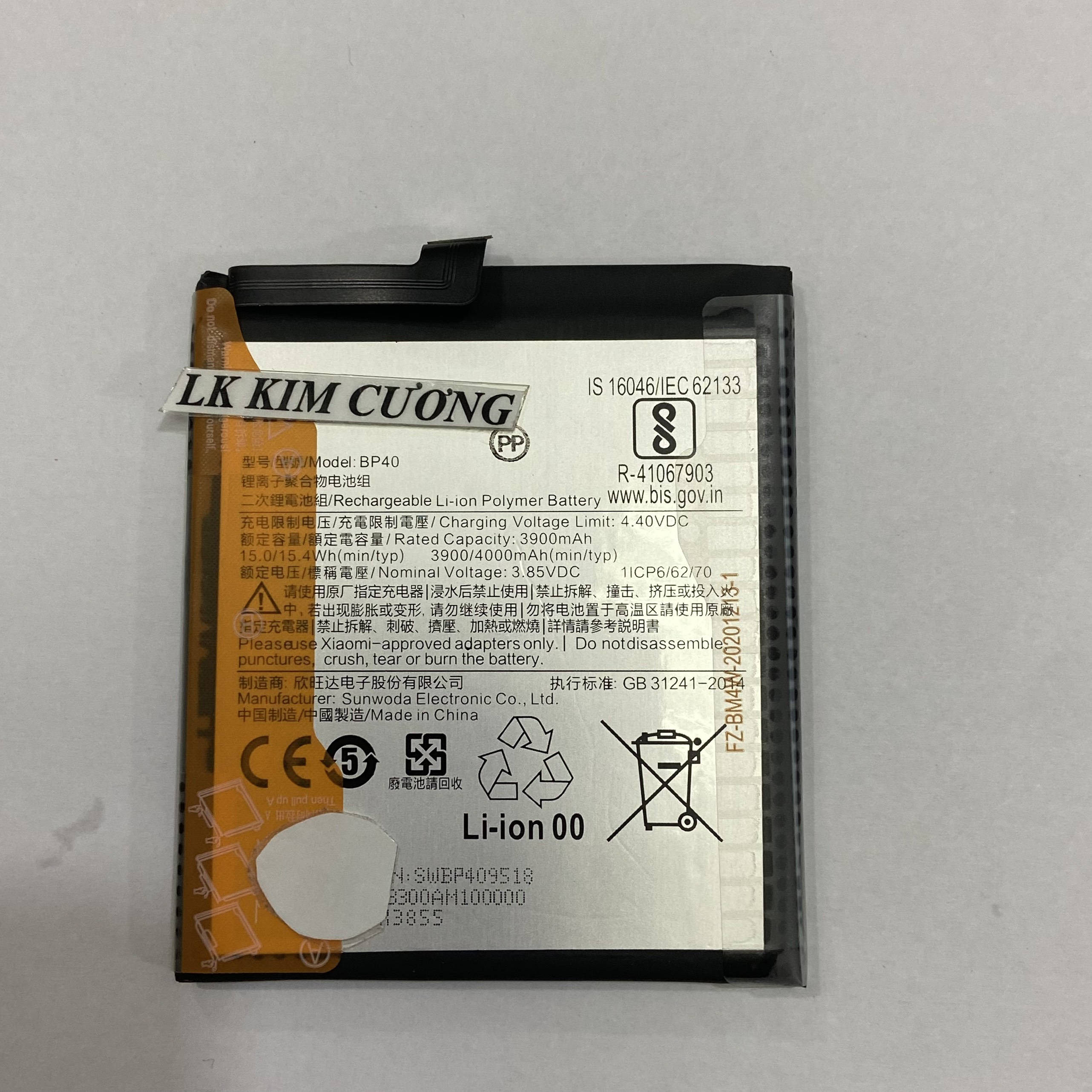 Pin thay thế BP40/ Redmi K20 pro / MI 9T PRO
