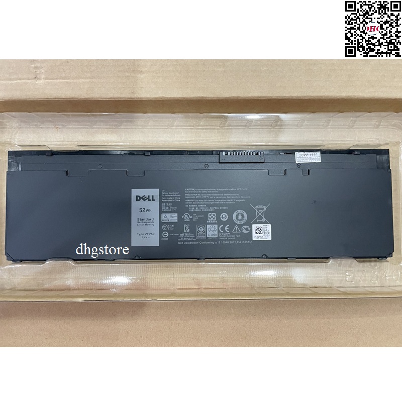 Laptop battery for dell latitude e7240 e7250 vfv59 wd52 p22s gvd76 j31n7 52wh