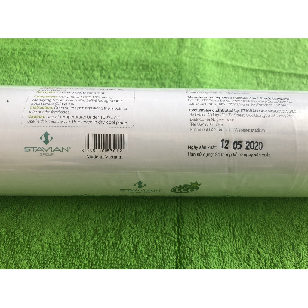 Cuộn túi đựng thực phẩm GREEN ECO THSH 17*28*200 Cái/cuộn