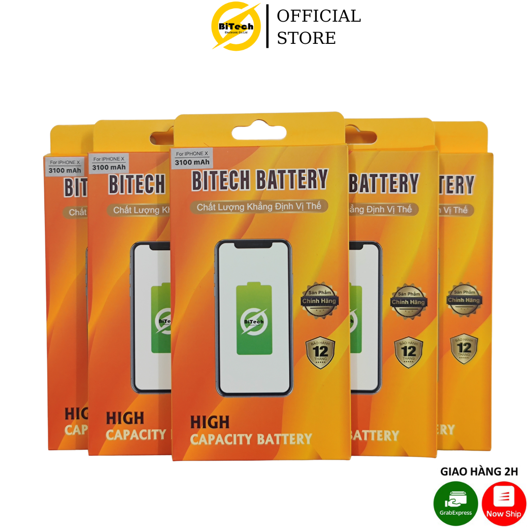 Pin điện thoại dung lượng cao BITECH BT-X ( dung lượng 3100 mAh )(Tặng bộ vít mở + Seal dán pin)