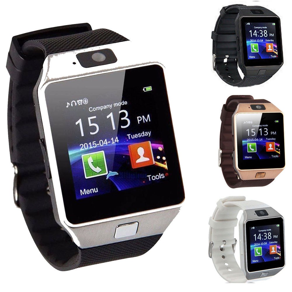 Đồng hồ thông minh Smartwatch DZ09 (Đen viền đen)