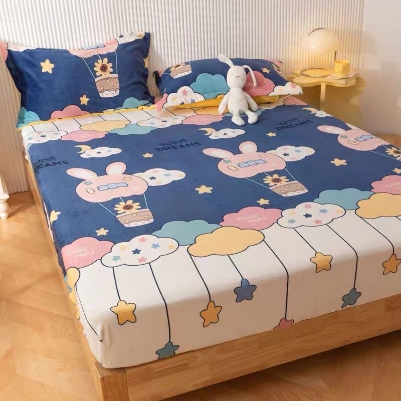 Bộ ga gối 3 món poly cotton được chọn màu
