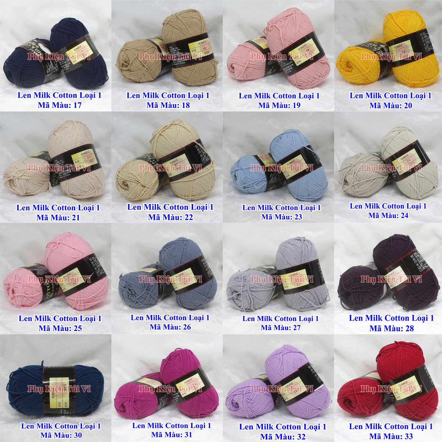 Len Milk Cotton Loại 1 (70k/1 cuộn)
