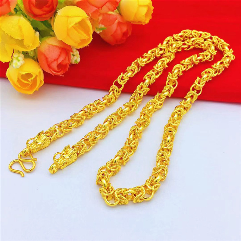 Dây chuyền nam rồng mạ 24k - s115