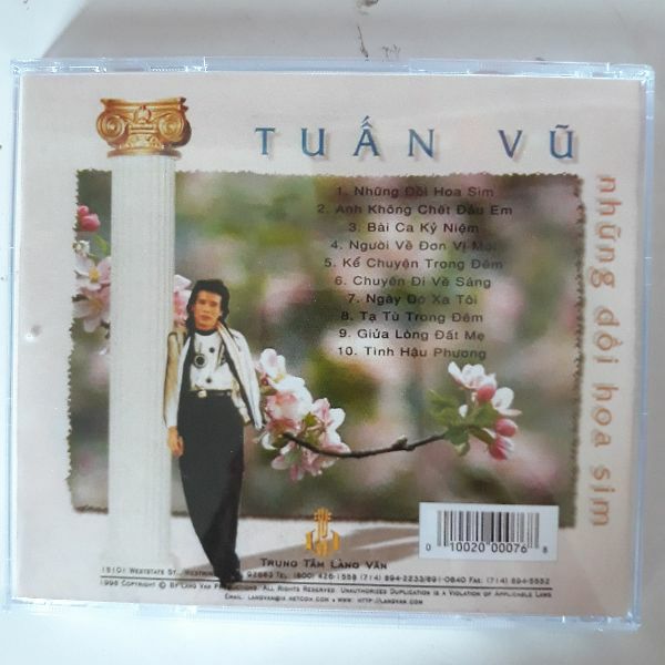 Bộ 4 cd Tuấn Vũ 2 Mitsubushi phono