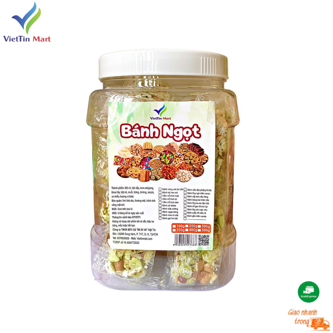 Bánh cốm đậu phộng lá dứa 400g Viettin Mart