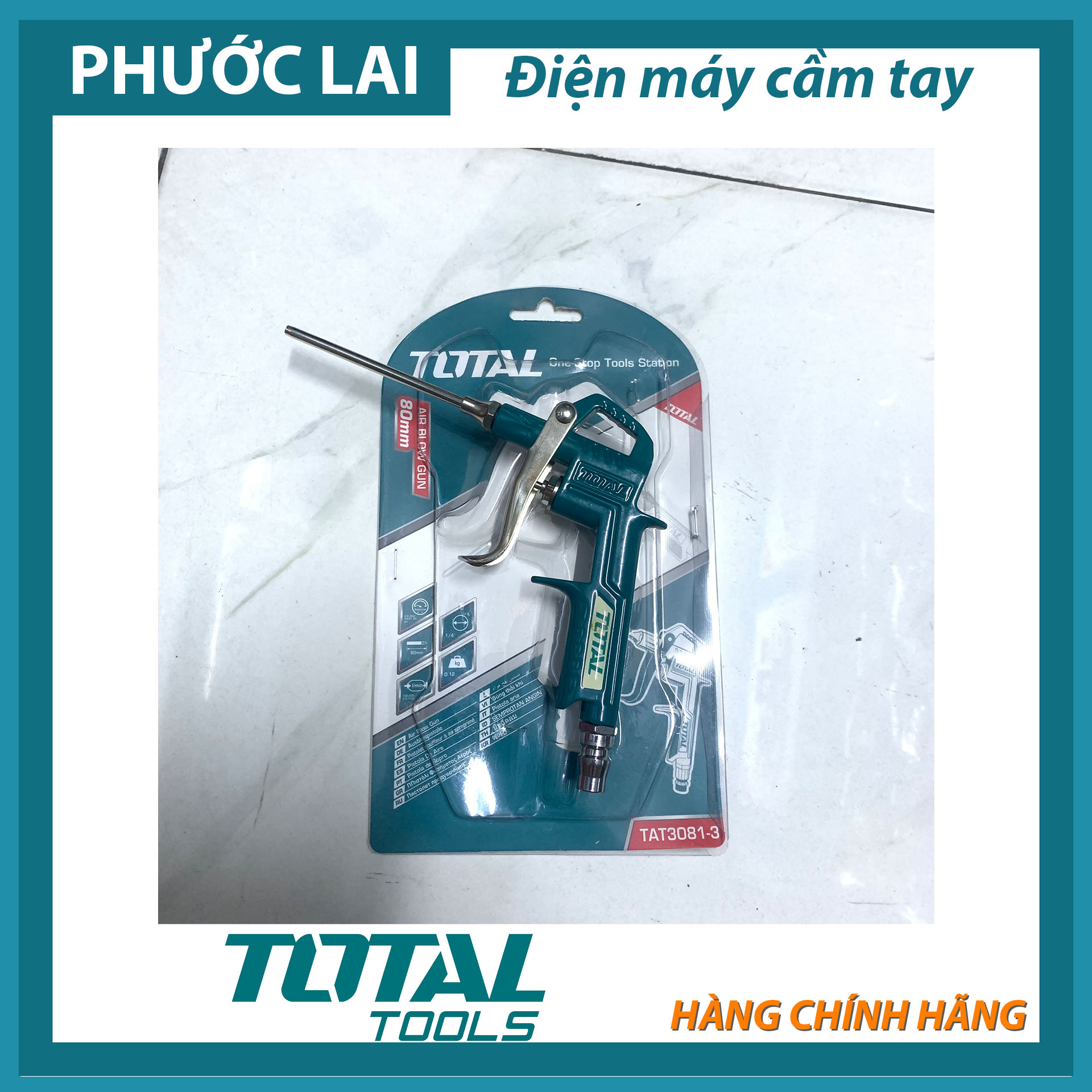 Dụng cụ thổi khí 80mm (Chính Hãng) Total TAT3081-3