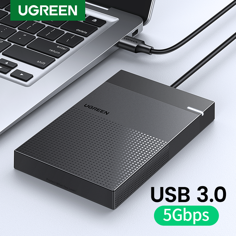 UGREEN HDD Case 2.5 SATA to USB 3.0 Adapter Hard Drive Enclosure for SSD