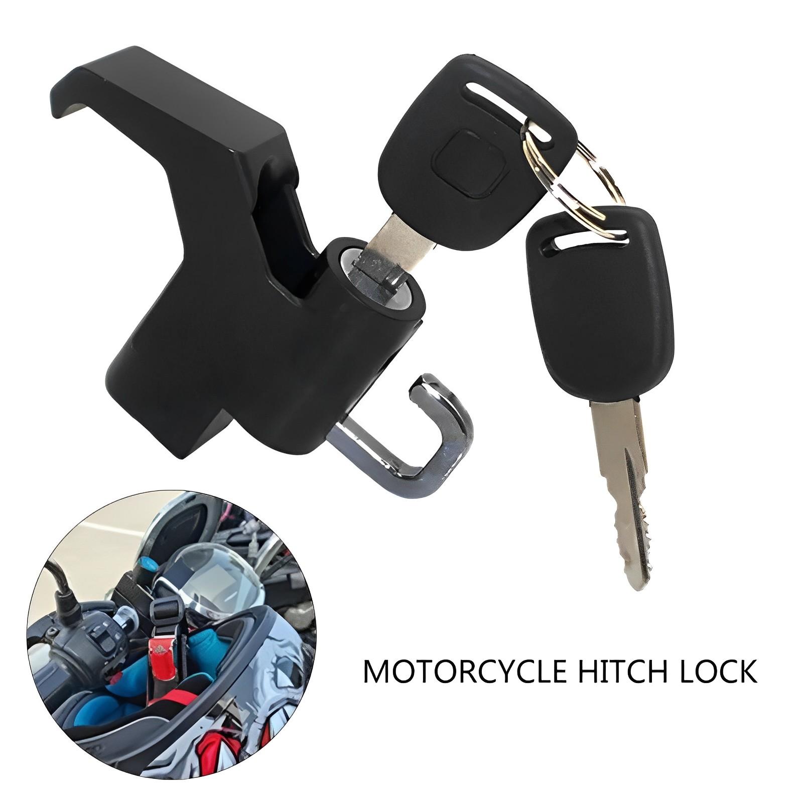 Bộ khóa chống trộm mũ bảo hiểm, móc treo đồ gắn ghi đông xe máy 22-26mm