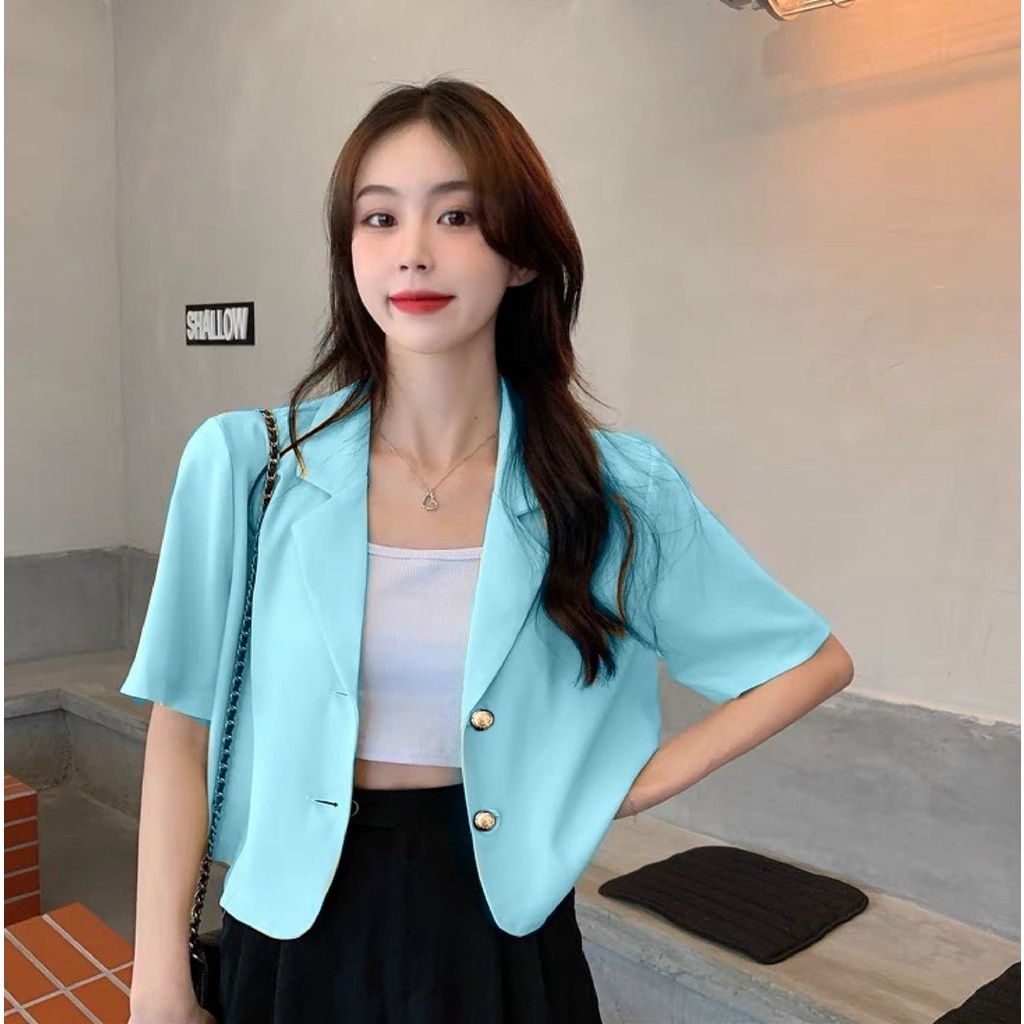 CATI Áo khoác blazer style Hàn dáng croptop (2166)