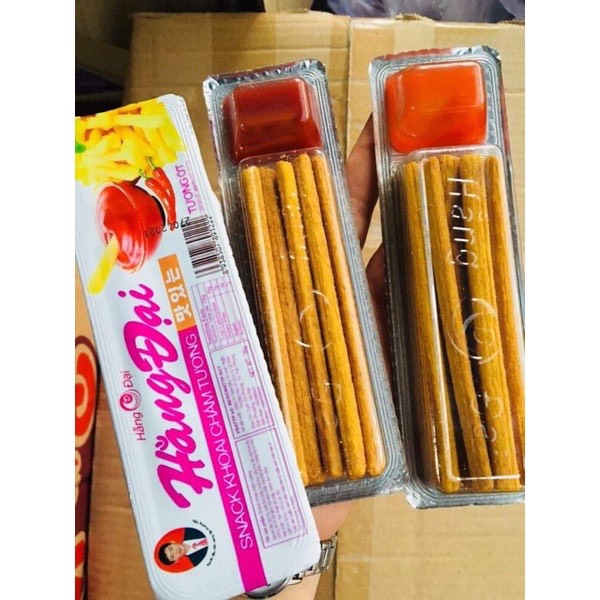 Bịch 10 gói snack thanh hằng đại chấm tương