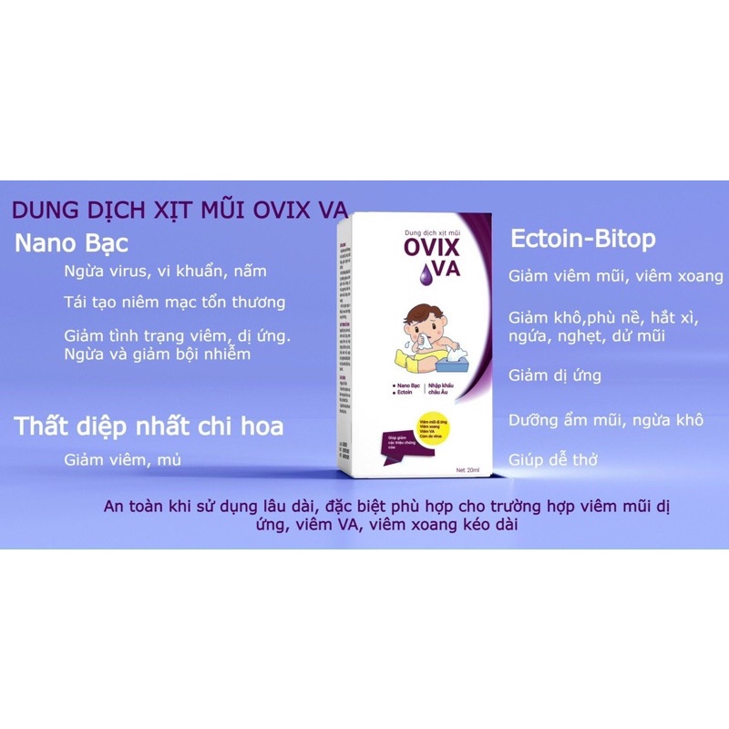 Xịt Mũi Ovix Baby Va 20ml