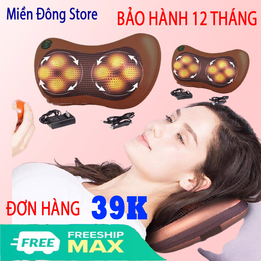 [HCM][FREESHIP - GIÁ SỈ]Gối Massage Hồng Ngoại 8 Bi Kiểu Dáng Hàn Quốc Loại Xịn   Máy Massage  Thế Hệ Mới . Đem Đến Cho Bạn Cảm Giác Thỏa Mãi Dễ Chịu Khi Sử Dụng - Bảo Hành Toàn Quốc Trong Thời Gian 12 Tháng