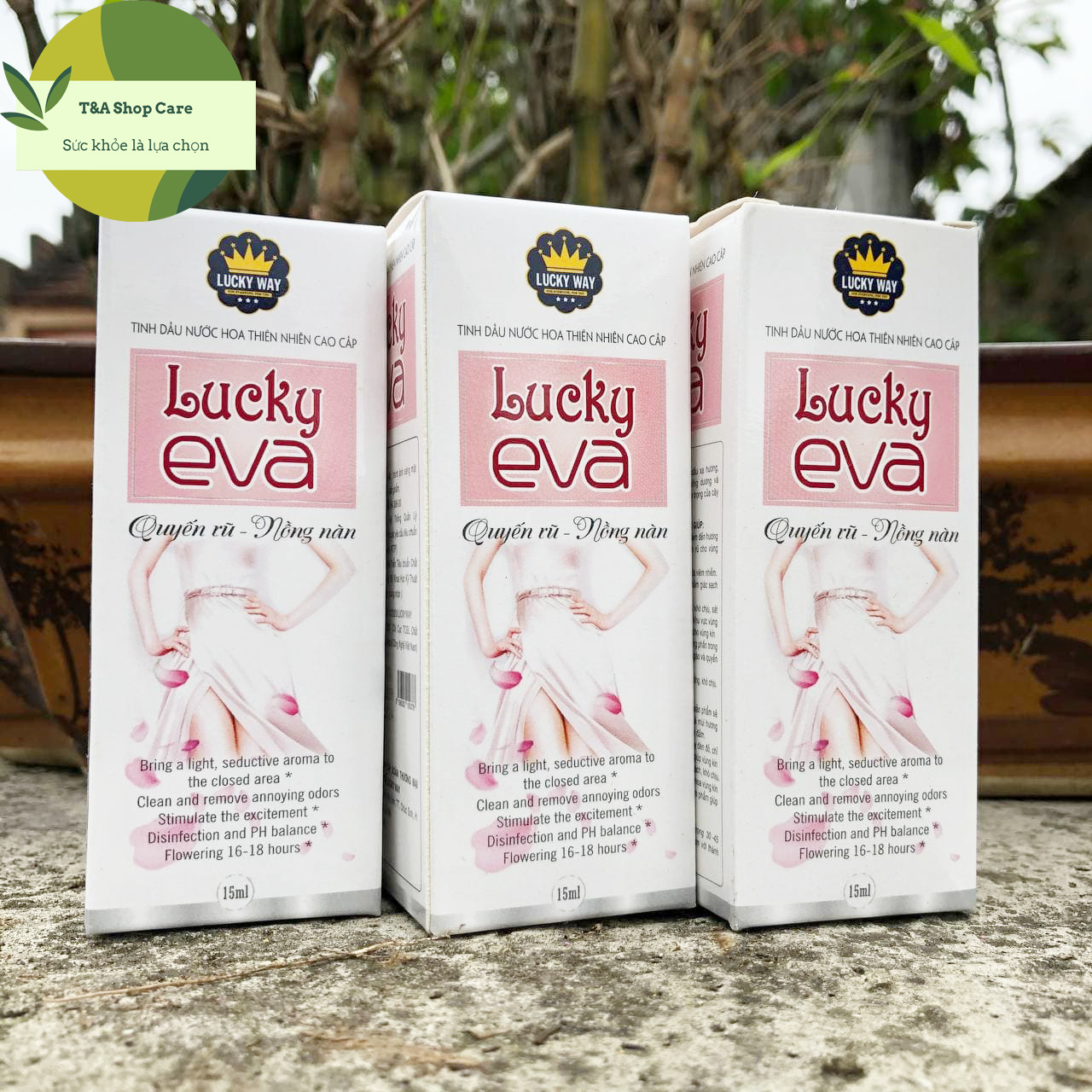 Nước hoa vùng kín Lucky Eva chai 15ml