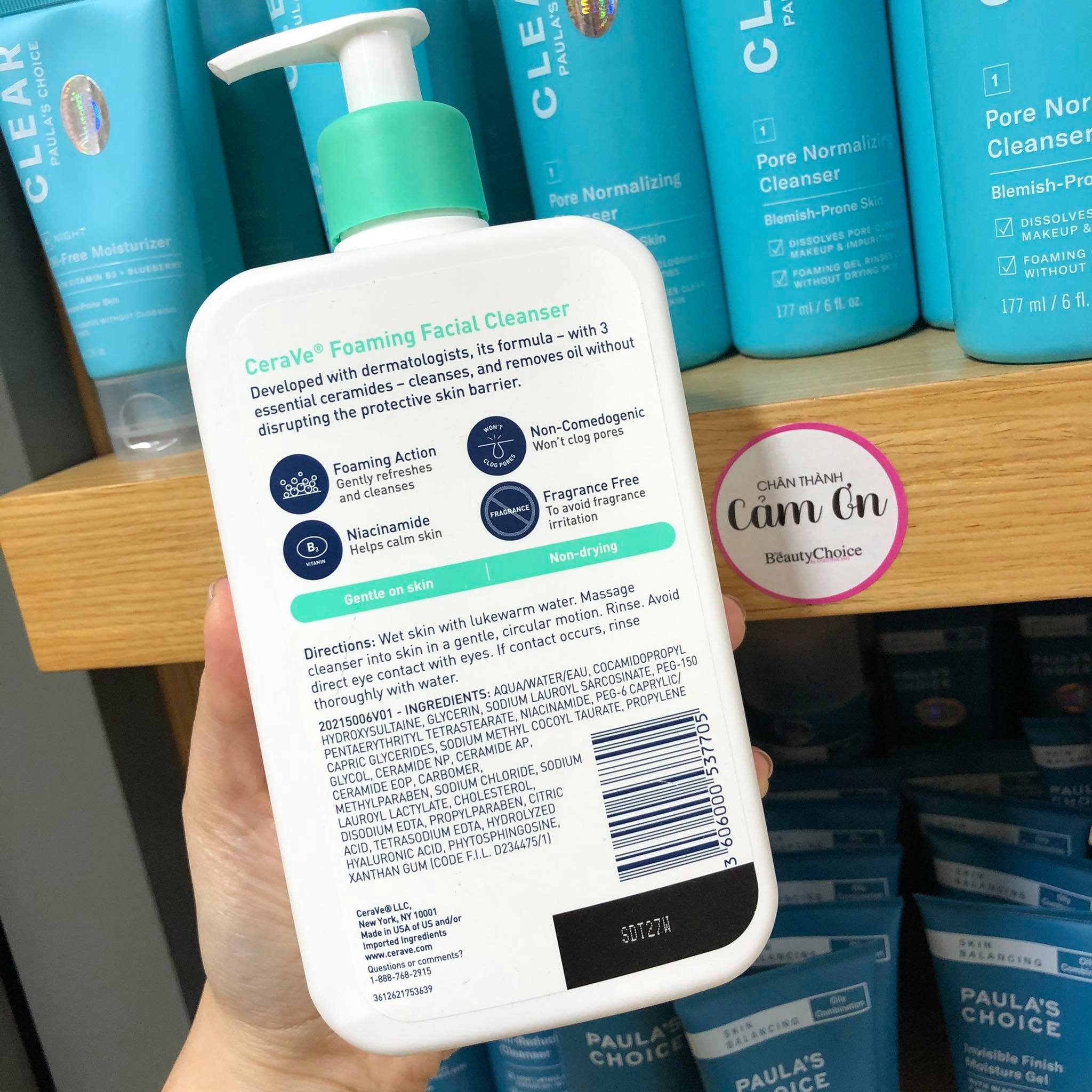 [HCM]Sữa rửa mặt CeraVe Foaming Facial Cleanser