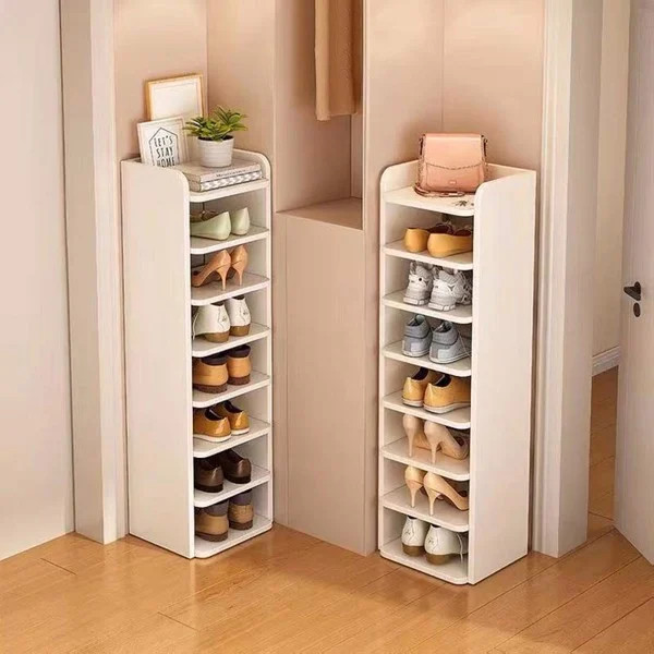 Kệ giày gỗ 7 tầng decor ( dài 23cm x rộng 26cm x cao 104cm (khoảng cách giữa kệ 15cm)