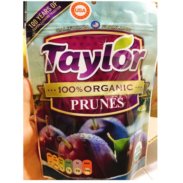 [HCM]250g Mận sấy khô Hữu Cơ Taylor Mỹ ( Nhập khẩu )