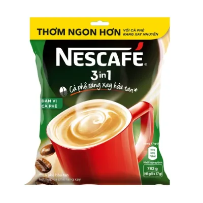 [HCM]Nescafe 3in1 đậm vị cà phê bịch (46 gói x 17g)