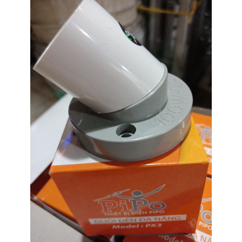 [HCM]Đuôi đèn xoáy bắt tường đa năng PiPo (xoay 180 độ)
