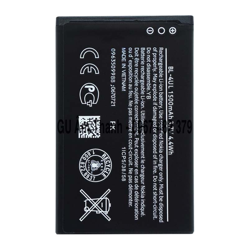 Pin cho nokia 3310 2017 ta-1030 dung lượng 1500mah zin máy