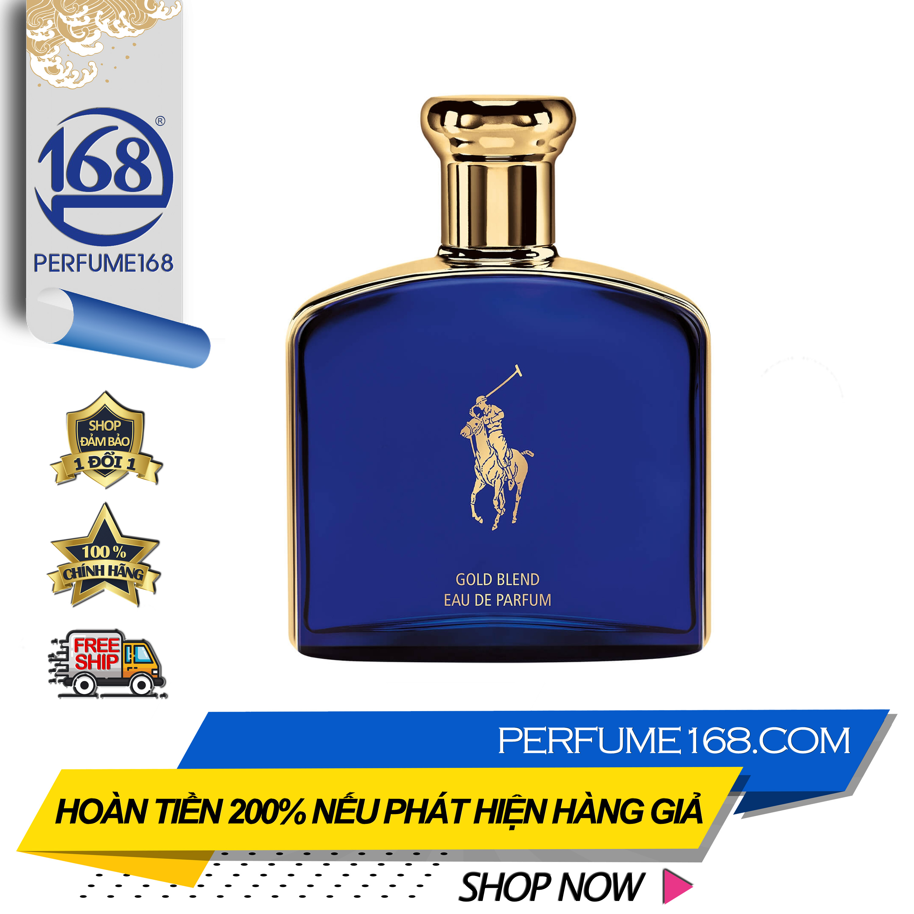 HCM]Nước hoa nam nước hoa cao cấp Ralph Lauren Polo Blue Gold Blend giá tốt  tại Perfume168 
