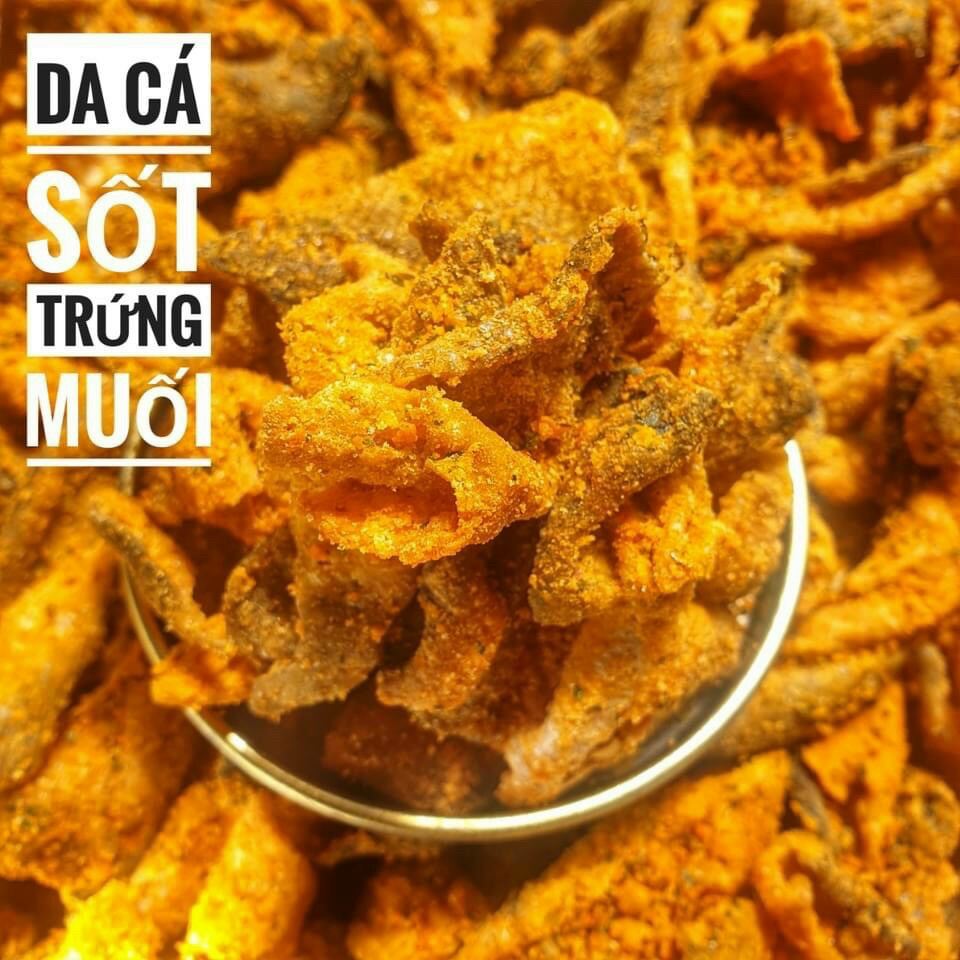 [HCM] Da cá trứng muối túi zip 120gram