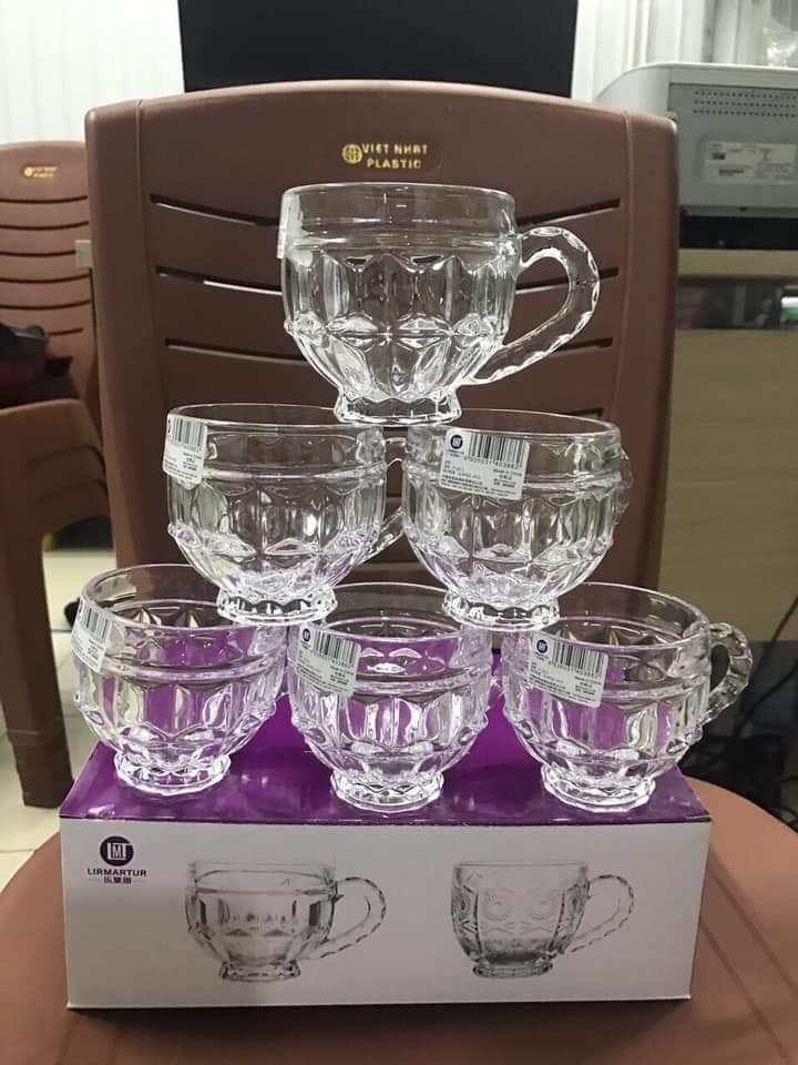 BỘ 6 CỐC THUỶ TINH PHA LÊ