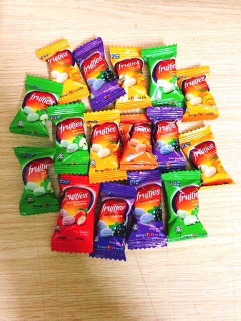 kẹo mềm trái cây sunrise fruit point 100g